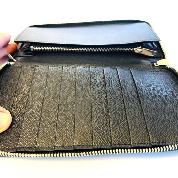 YSL Yves Saint Laurent 344076 Men's Leather Wallet - Picture 11 of 11